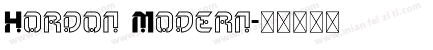 Hordon Modern字体转换